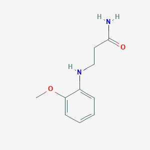 molecular formula C10H14N2O2 B2554482 3-[(2-Methoxyphenyl)amino]propanamide CAS No. 3745-58-2