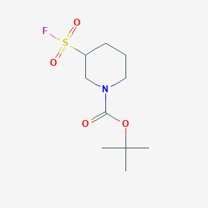 molecular formula C10H18FNO4S B2554495 Tert-butyl 3-(fluorosulfonyl)piperidine-1-carboxylate CAS No. 1936251-36-3