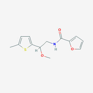 molecular formula C13H15NO3S B2554527 N-[2-Methoxy-2-(5-methylthiophen-2-YL)ethyl]furan-2-carboxamide CAS No. 1797875-63-8