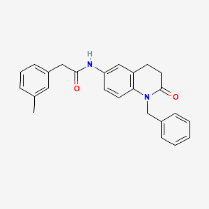 molecular formula C25H24N2O2 B2554549 N-(1-benzyl-2-oxo-1,2,3,4-tetrahydroquinolin-6-yl)-2-(m-tolyl)acetamide CAS No. 941953-57-7
