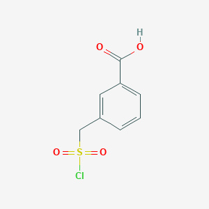 molecular formula C8H7ClO4S B2554557 3-(Chlorosulfonylmethyl)benzoic acid CAS No. 1258540-34-9