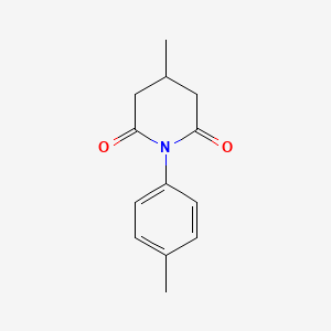 4-Methyl-1-(4-methylphenyl)piperidine-2,6-dione