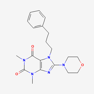 1,3-dimethyl-8-morpholino-7-(3-phenylpropyl)-1H-purine-2,6(3H,7H)-dione