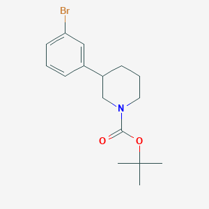 molecular formula C16H22BrNO2 B2554605 Tert-butyl 3-(3-bromophenyl)piperidine-1-carboxylate CAS No. 1203686-41-2