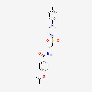 N-(2-((4-(4-fluorophenyl)piperazin-1-yl)sulfonyl)ethyl)-4-isopropoxybenzamide