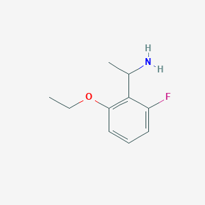 molecular formula C10H14FNO B2554658 1-(2-Ethoxy-6-fluorophenyl)ethan-1-amine CAS No. 1019554-45-0