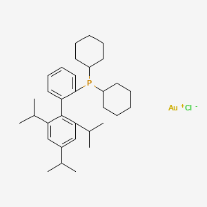 2-Dicyclohexylphosphino-2',4',6'-triisopropylbiphenyl gold(I) chloride