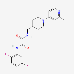 molecular formula C20H22F2N4O2 B2554814 N1-(2,5-difluorophenyl)-N2-((1-(2-methylpyridin-4-yl)piperidin-4-yl)methyl)oxalamide CAS No. 2034530-41-9