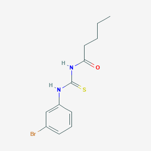 molecular formula C12H15BrN2OS B255483 N-[(3-bromophenyl)carbamothioyl]pentanamide 