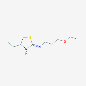 molecular formula C10H20N2OS B2554864 N-(3-ethoxypropyl)-4-ethyl-4,5-dihydro-1,3-thiazol-2-amine CAS No. 380437-01-4
