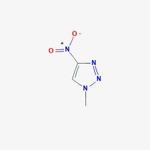 molecular formula C3H4N4O2 B2554992 1-Methyl-4-nitro-1,2,3-triazole CAS No. 107945-66-4