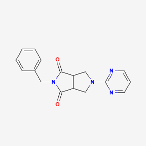 5-Benzyl-2-pyrimidin-2-yl-1,3,3a,6a-tetrahydropyrrolo[3,4-c]pyrrole-4,6-dione