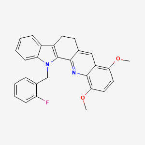 13-(2-fluorobenzyl)-8,11-dimethoxy-6,13-dihydro-5H-indolo[3,2-c]acridine