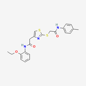 N-(2-ethoxyphenyl)-2-(2-((2-oxo-2-(p-tolylamino)ethyl)thio)thiazol-4-yl)acetamide