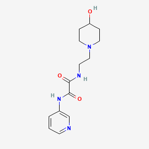 N1-(2-(4-hydroxypiperidin-1-yl)ethyl)-N2-(pyridin-3-yl)oxalamide