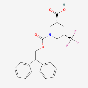 (3R,5S)-1-(9H-Fluoren-9-ylmethoxycarbonyl)-5-(trifluoromethyl)piperidine-3-carboxylic acid