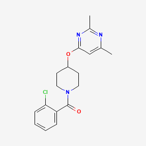 (2-Chlorophenyl)(4-((2,6-dimethylpyrimidin-4-yl)oxy)piperidin-1-yl)methanone