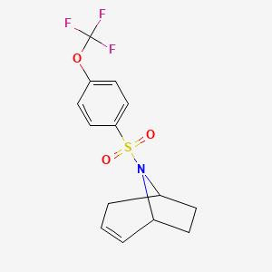 (1R,5S)-8-((4-(trifluoromethoxy)phenyl)sulfonyl)-8-azabicyclo[3.2.1]oct-2-ene