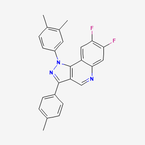 1-(3,4-dimethylphenyl)-7,8-difluoro-3-(4-methylphenyl)-1H-pyrazolo[4,3-c]quinoline