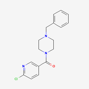 B2555065 (4-Benzylpiperazin-1-yl)(6-chloropyridin-3-yl)methanone CAS No. 385407-87-4
