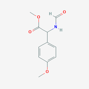 molecular formula C11H13NO4 B2555097 Methyl 2-formamido-2-(4-methoxyphenyl)acetate CAS No. 143323-39-1