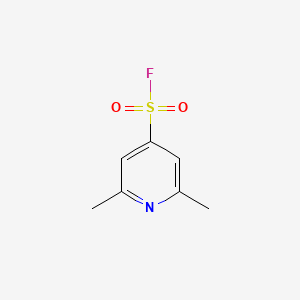 molecular formula C7H8FNO2S B2555110 2,6-Dimethylpyridine-4-sulfonyl fluoride CAS No. 2219375-91-2