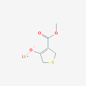 molecular formula C6H7LiO3S B2555128 lithium4-(methoxycarbonyl)-2,5-dihydrothiophen-3-olate CAS No. 2305627-38-5