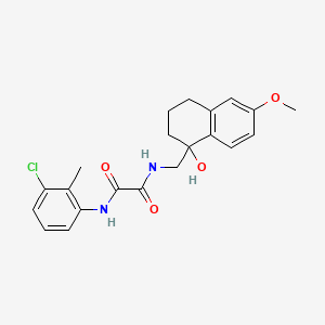N1-(3-chloro-2-methylphenyl)-N2-((1-hydroxy-6-methoxy-1,2,3,4-tetrahydronaphthalen-1-yl)methyl)oxalamide