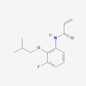 N-[3-Fluoro-2-(2-methylpropoxy)phenyl]prop-2-enamide