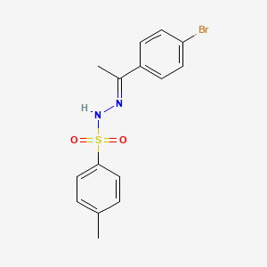 molecular formula C15H15BrN2O2S B2555214 N'-(1-(4-Bromophenyl)ethylidene)-4-methylbenzenesulfonohydrazide CAS No. 75230-51-2