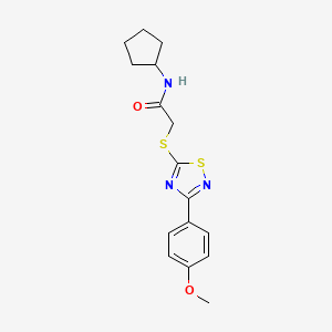N-cyclopentyl-2-((3-(4-methoxyphenyl)-1,2,4-thiadiazol-5-yl)thio)acetamide