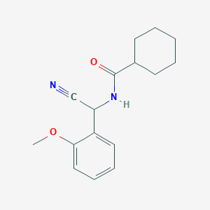 N-[cyano(2-methoxyphenyl)methyl]cyclohexanecarboxamide