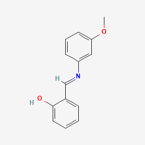 2-{(E)-[(3-methoxyphenyl)imino]methyl}phenol