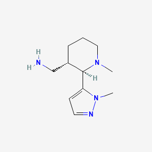 1-methyl-[2-(1-methyl-1H-pyrazol-5-yl)piperidin-3-yl]methanamine, trans