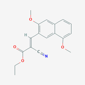 (E)-ethyl2-cyano-3-(3,8-dimethoxynaphthalen-2-yl)acrylate