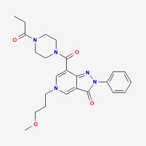 5-(3-methoxypropyl)-2-phenyl-7-(4-propionylpiperazine-1-carbonyl)-2H-pyrazolo[4,3-c]pyridin-3(5H)-one