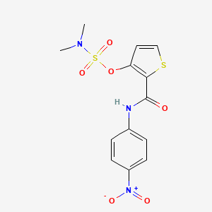 [2-[(4-nitrophenyl)carbamoyl]thiophen-3-yl] N,N-dimethylsulfamate
