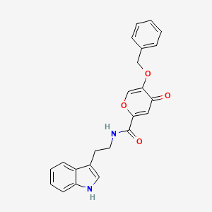 5-(benzyloxy)-N-[2-(1H-indol-3-yl)ethyl]-4-oxo-4H-pyran-2-carboxamide