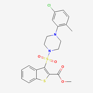 Methyl 3-{[4-(5-chloro-2-methylphenyl)piperazin-1-yl]sulfonyl}-1-benzothiophene-2-carboxylate