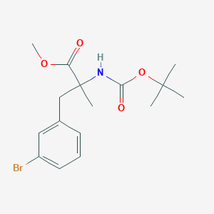 Methyl 3-(3-bromophenyl)-2-((tert-butoxycarbonyl)amino)-2-methylpropanoate