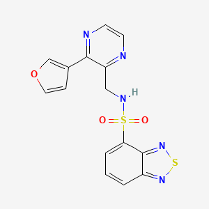 N-((3-(furan-3-yl)pyrazin-2-yl)methyl)benzo[c][1,2,5]thiadiazole-4-sulfonamide