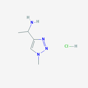 1-(1-Methyltriazol-4-yl)ethanamine;hydrochloride