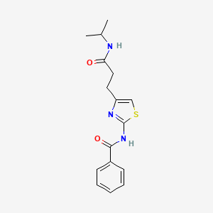 N-(4-(3-(isopropylamino)-3-oxopropyl)thiazol-2-yl)benzamide