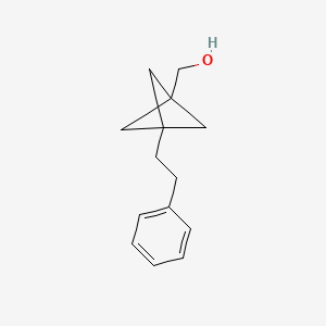 [3-(2-Phenylethyl)-1-bicyclo[1.1.1]pentanyl]methanol