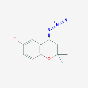 (4R)-2,2-Dimethyl-4beta-azido-6-fluoro-3,4-dihydro-2H-1-benzopyran