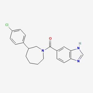 (1H-benzo[d]imidazol-5-yl)(3-(4-chlorophenyl)azepan-1-yl)methanone