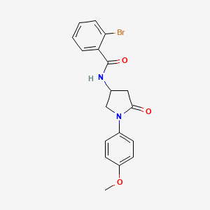 2-bromo-N-(1-(4-methoxyphenyl)-5-oxopyrrolidin-3-yl)benzamide