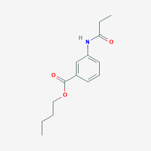 molecular formula C14H19NO3 B255530 BUTYL 3-PROPANAMIDOBENZOATE 