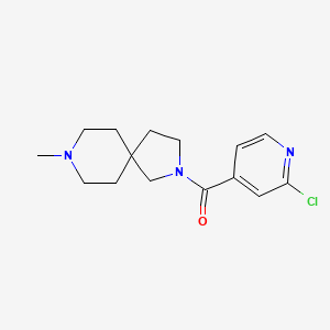 molecular formula C15H20ClN3O B2555302 2-(2-Chloropyridine-4-carbonyl)-8-methyl-2,8-diazaspiro[4.5]decane CAS No. 2094551-89-8