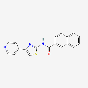 N-(4-(pyridin-4-yl)thiazol-2-yl)-2-naphthamide